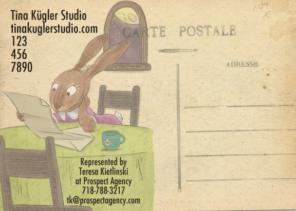 The "business on the back" of this carte postale is magnifique. Vraiment!