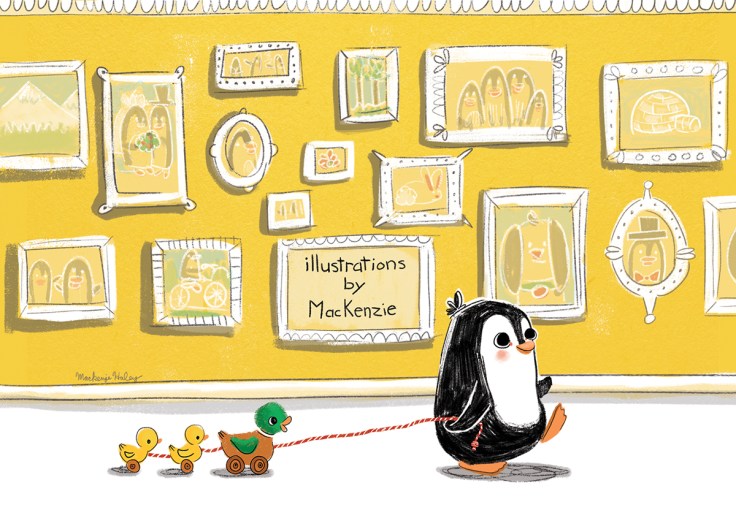 pengy postcard front flat